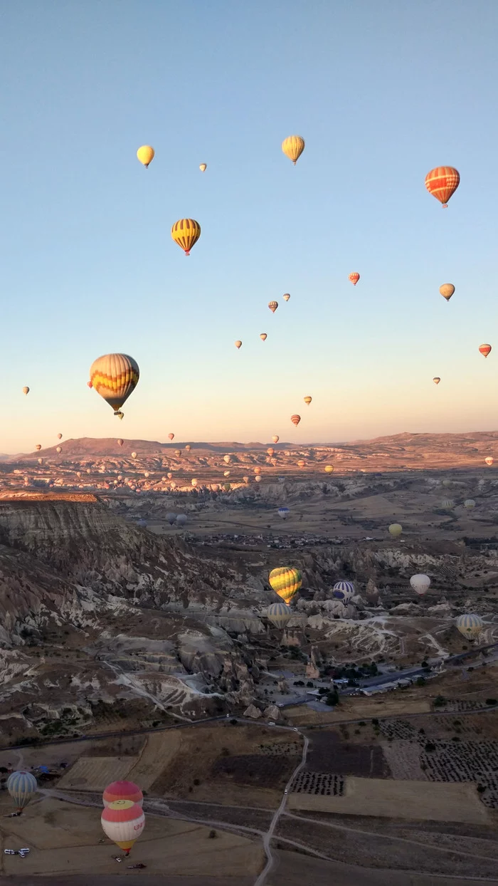 Hot air balloon ride in Goreme - My, Turkey, Cappadocia, Balloon, Longpost