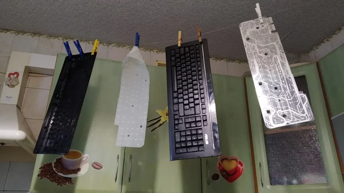 When I washed the keyboard - My, Keyboard, The photo, Cleaning, IT humor