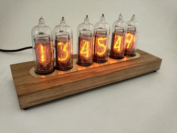 Another couple of Nixie clocks - Decor, Interior, Nixie clock, Лампа, With your own hands, Longpost, Needlework with process, Presents, Clock, My