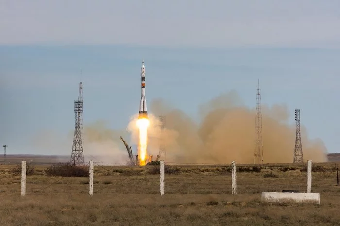 Rocket launch from the Baikonur cosmodrome - My, Space, Baikonur, Union, Rocket, Kazakhstan, Longpost