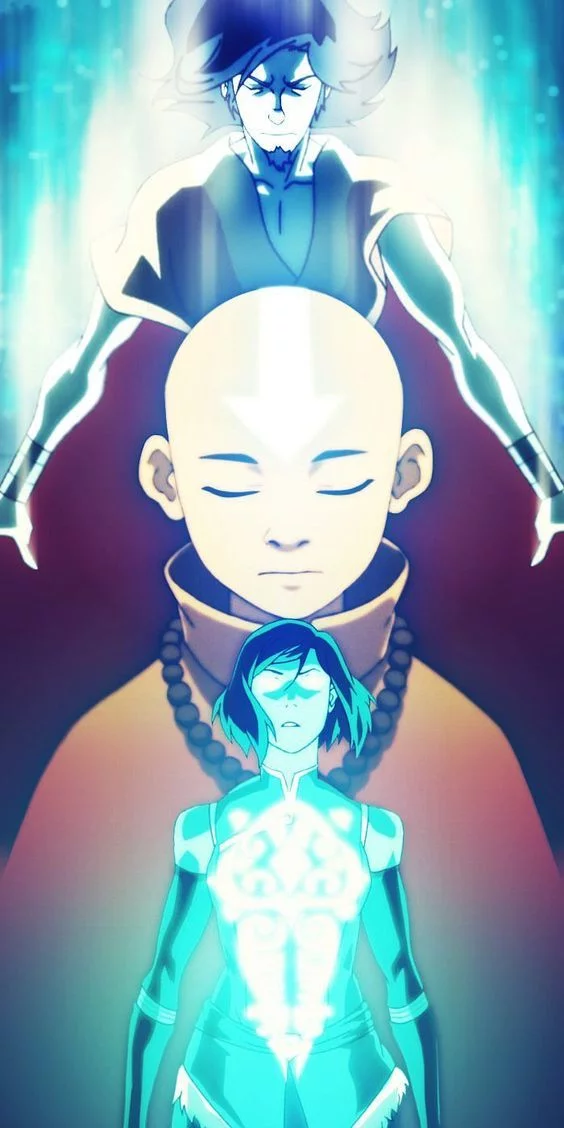 Connection between generations - Art, Animated series, Aang, Avatar: The Legend of Korra, Corra, Avatar Van