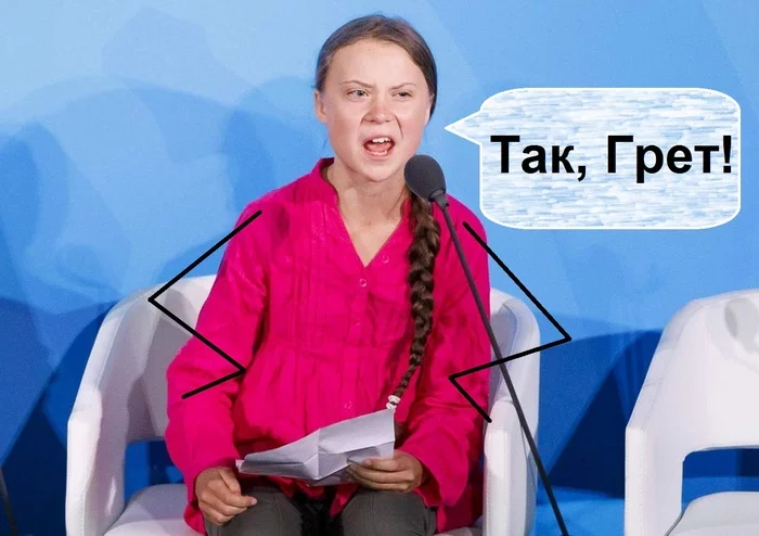 Yes, damn it! - Greta Thunberg, Memes, Picture with text