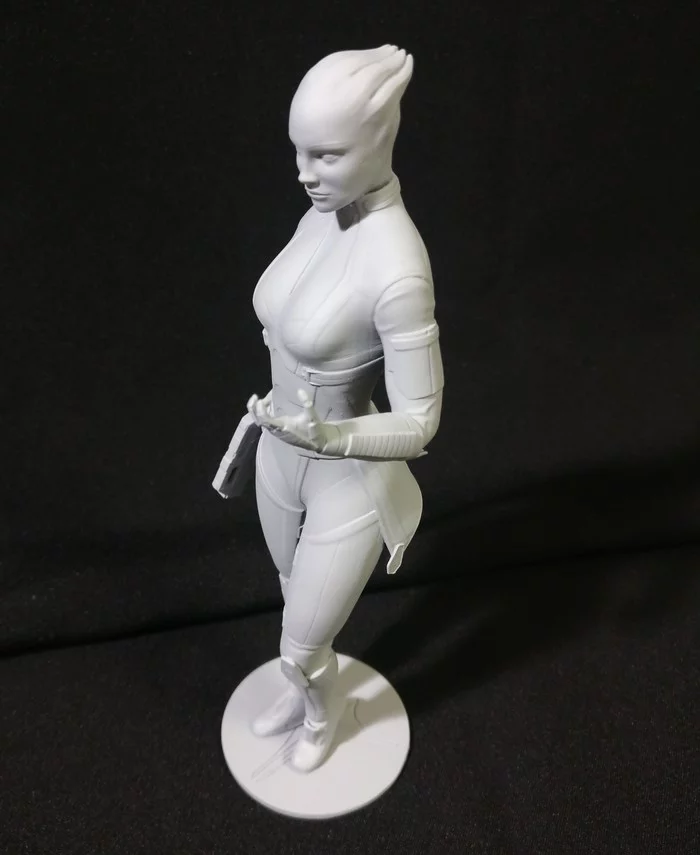 Mass effect, Liara. Printing the model - My, Mass effect, Bioware, Zbrush, 3D printer, 3D modeling, Author's toy, Sculpture, Video, Longpost, Liara Tsoni