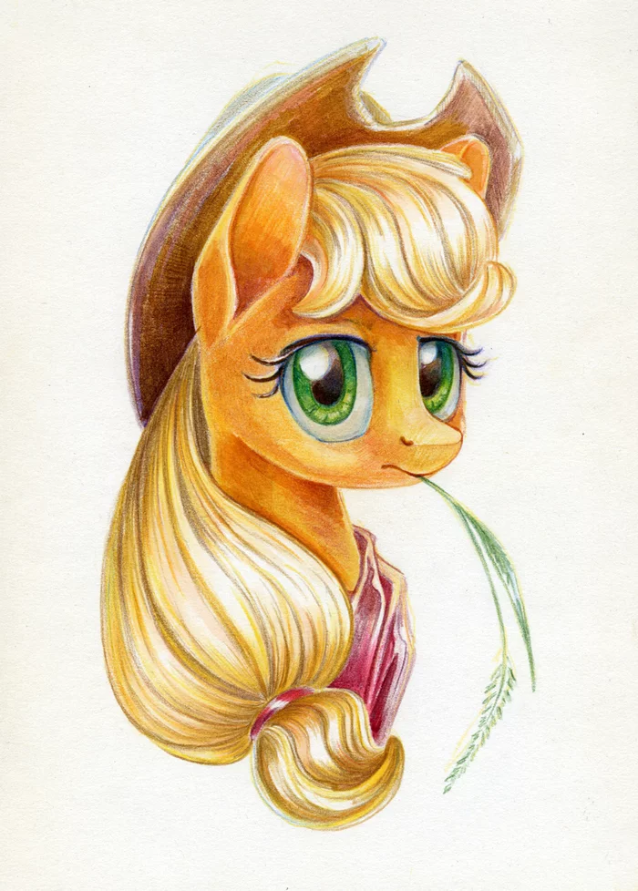 Zhoka - My little pony, PonyArt, Traditional art, Applejack, Maytee