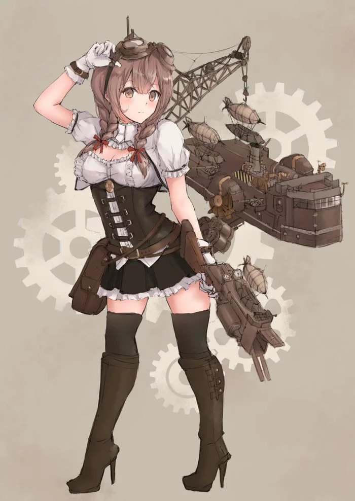 Steam Shinshuu - Kantai collection, Anime, Anime art, Shinshuu Maru