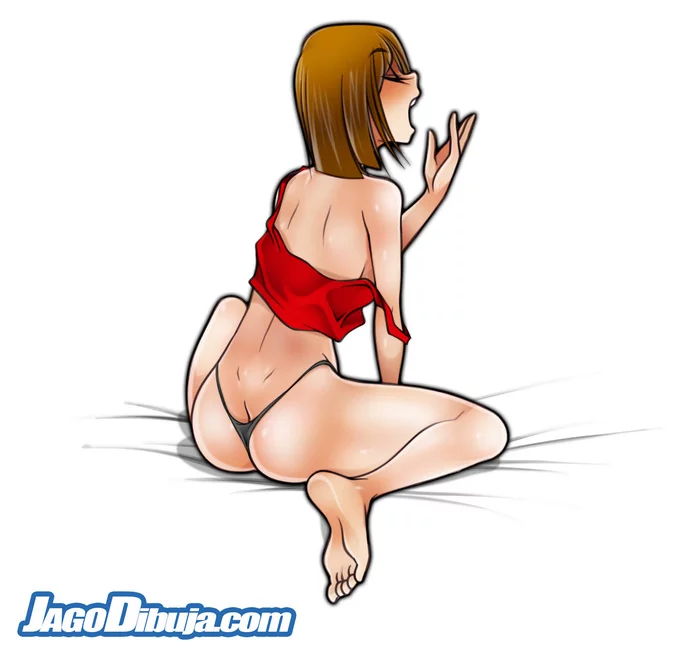 Clara at bed - NSFW, Jago, Jagodibuja, Clara, Hand-drawn erotica, Art