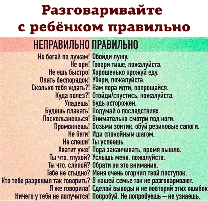 Talk to your child correctly! - My, Psychology, Psychology of Personality, Communication, Children, Parents and children