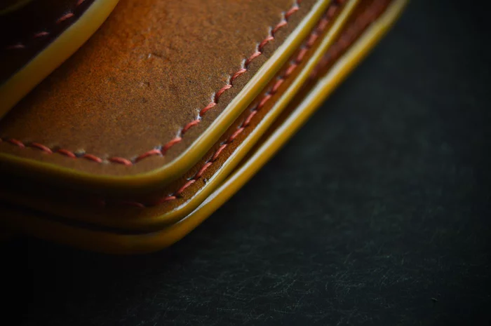 Chinese lantern. Long wallet - My, Fairy, Resin, Leather, Embossing on leather, Wallet, Longpost