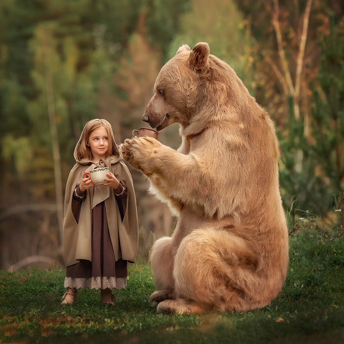 Маша и Медведь Медведь, Дети, Фотосессия, Фотография, Длиннопост