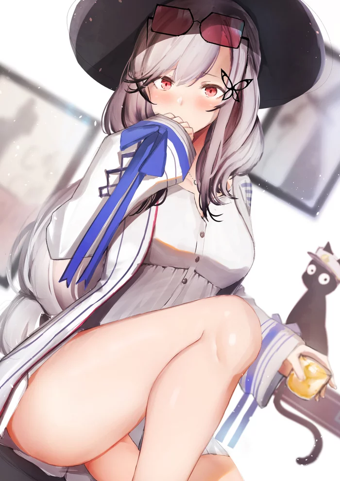 Dunkerque - Аниме, Арт, Anime Art, Dunkerque, Azur Lane, Девушки, Ноги, Pixiv