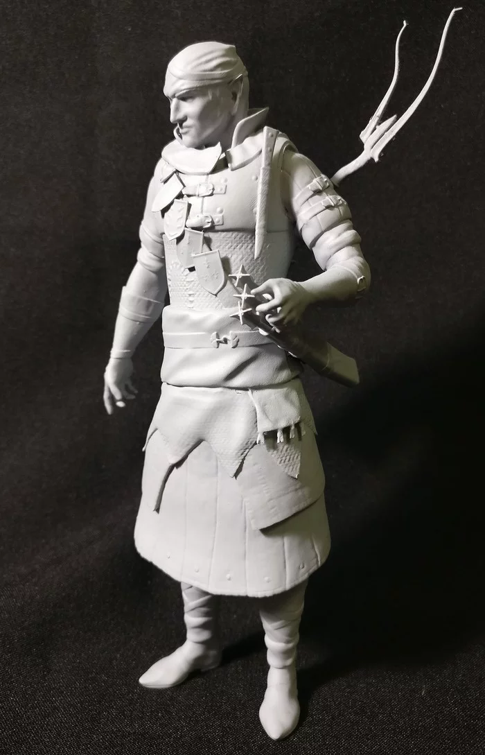 Йорвет. Печать модели - Моё, Zbrush, Йорвет, Ведьмак, 3D принтер, 3D моделирование, Авторская игрушка, Видео, Длиннопост