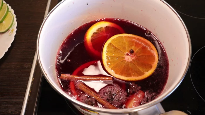 Non-alcoholic mulled wine...It happens too - My, Food, Beverages, Mulled wine, Recipe, Video recipe, Soft drinks, Video, Longpost