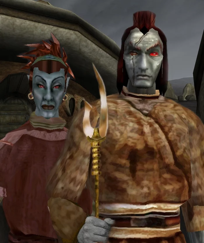 Vvardenfell Gothic - The Elder Scrolls III: Morrowind, The elder scrolls, American gothic, Parody, Games