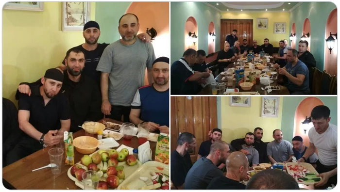 Kebab, fruits, juices. Photos of a feast in a colony for security forces with Nemtsov’s killer were found on social networks - Society, Politics, The murder of Nemtsov, Correctional Facility, Feast, Social networks, Znakcom, Russia, Longpost