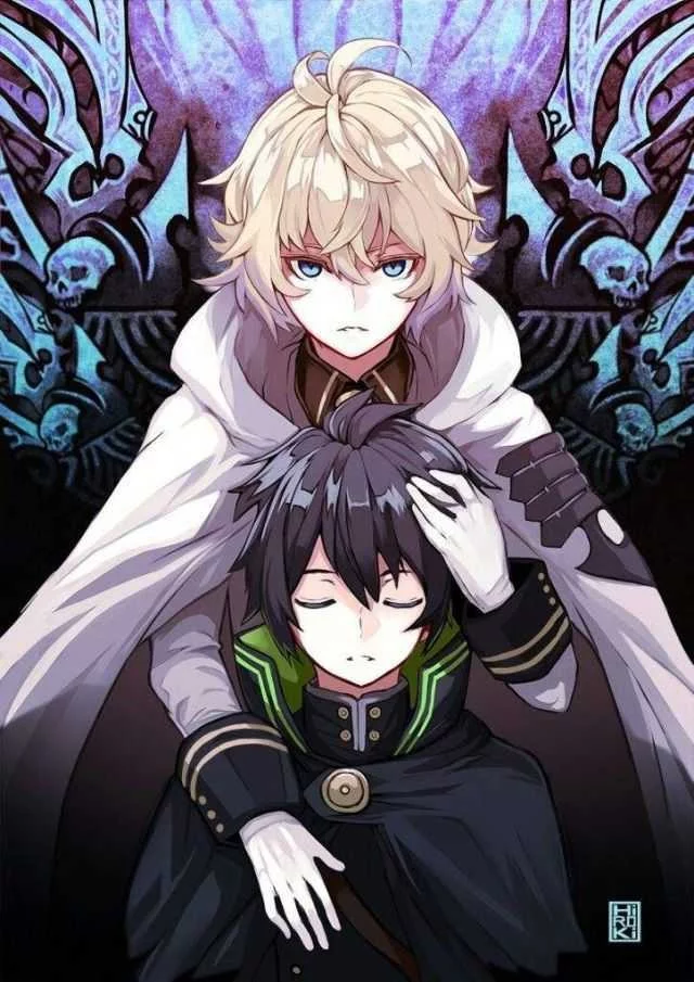 Последний Серафим - Аниме, Owari no Seraph, Anime Art, Hyakuya Mikaela, Hyakuya Yuuichirou