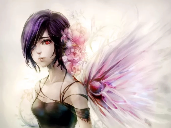 Anime - Art, Anime art, Tokyo ghoul, Touka Kirishima, Anime, Kirishima Touka