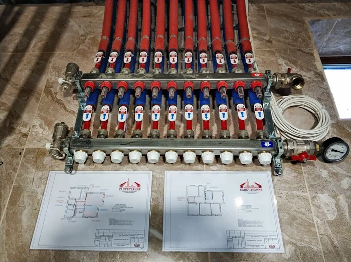 January 26, 2020. PAVLOVSK(Glinka), part 1 - My, Installation of heating systems, Warm floor, Building, Water supply, Sewerage, Rainstorm, House, Longpost