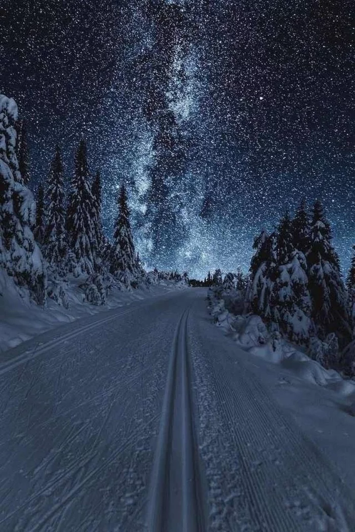 Starry winter sky - Sky, Winter, Stars