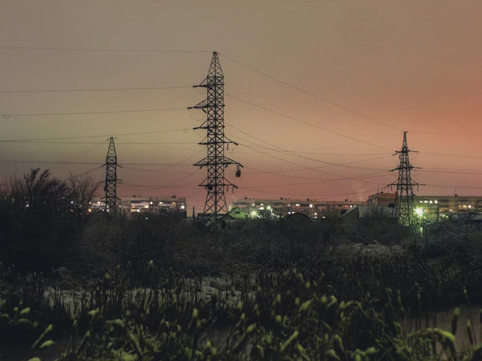 Night suburb - My, Night shooting, Panasonic Lumix, Long exposure, Suburb, Ulyanovsk