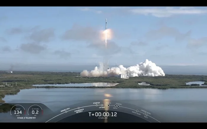 Launch of Starlink-4 mission - successful! - Spacex, Starlink, Falcon 9, Satellite, Space, Video, Longpost