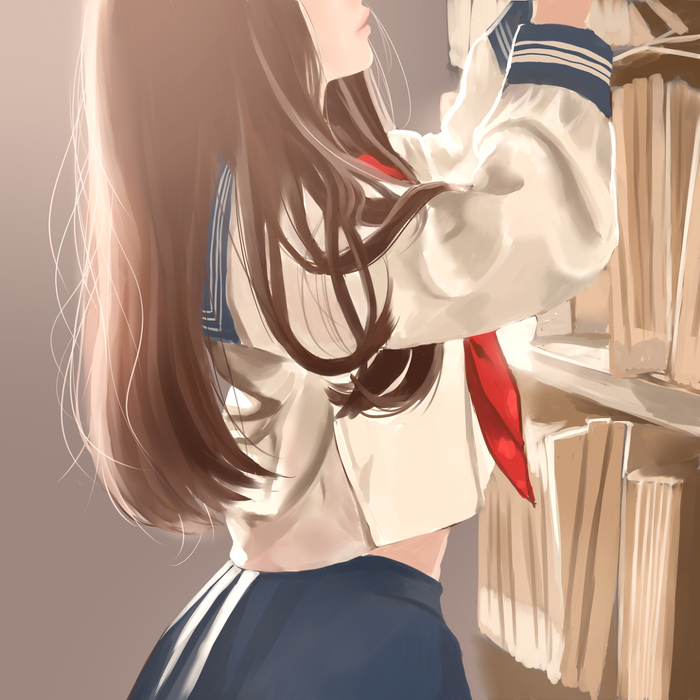 Girl , , Anime Art, Original Character, , , Pixiv