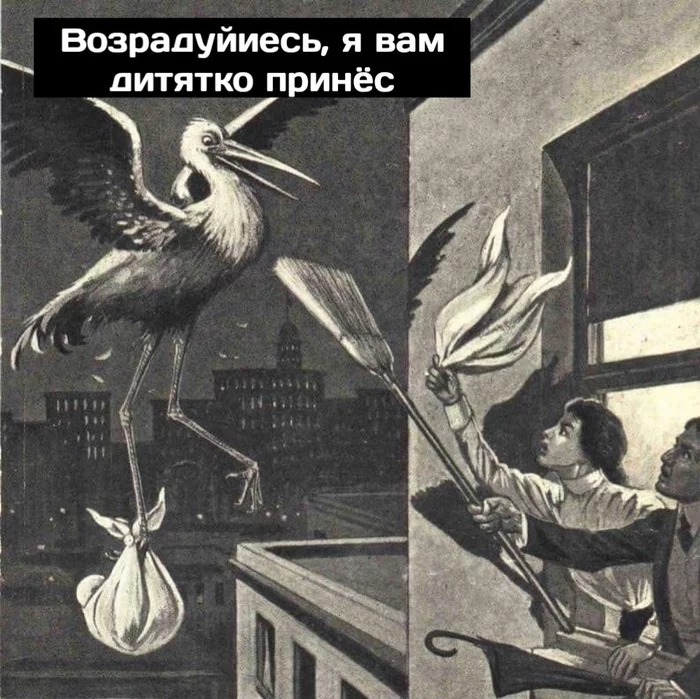 The stork brought - Stork, Children, Lawn, Storyboard, Longpost, Singularity comics, Mat