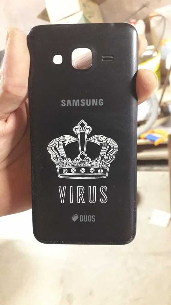 Engraving of phone case cover - My, Needlework without process, Milling, Engraving