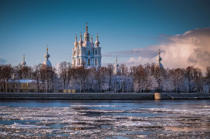 Resurrection Smolny Cathedral - My, Smolny Cathedral, Neva, Saint Petersburg, City walk