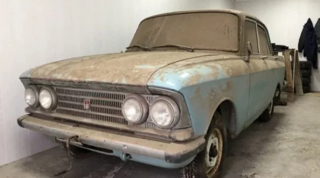 In Omsk, a new 60-year-old Moskvich-408 was found that had been sitting in a garage for 20 years. - Auto, Moskvich, Automotive industry, Repair, Find, Longpost