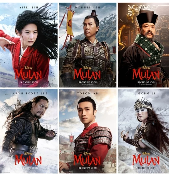 New Mulan posters - Mulan, China, Walt disney company, Premiere, Poster, Jet Li, Donnie Yen, 