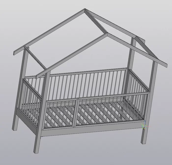Ответ на пост «Пост №5. Детская кроватка домик за 20000р+.Не наш вариант...» - Моё, Своими руками, Рукожоп, Семья, Детская кровать, Мебель, Ответ на пост, Длиннопост