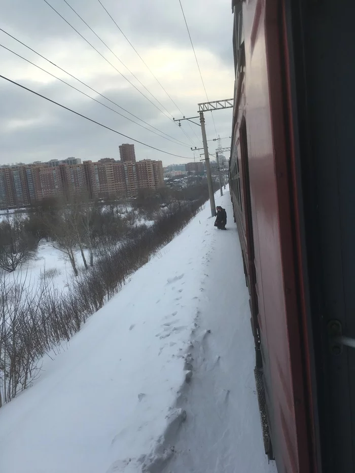 On the platform - My, Photo on sneaker, Humor, Platform, Snow