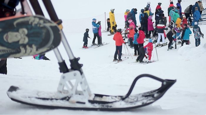 Снегоход для горнолыжного комплекса_ч2 Снегоход, Вездеход, Сноубайк, Сноускутер, Мотособака, Мотобуксировщик, Длиннопост, Видео
