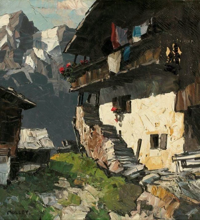 Artist Oskar Mulley - Art, Painting, The mountains, Austria, Landscape, A selection, Longpost