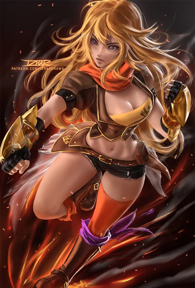 Yang Xiao Long - RWBY, Yang xiao long, Anime art, Art, Anime, Not anime, Serials, Girls