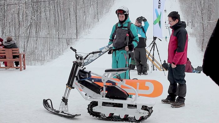 Снегоход для горнолыжного комплекса_ч2 Снегоход, Вездеход, Сноубайк, Сноускутер, Мотособака, Мотобуксировщик, Длиннопост, Видео