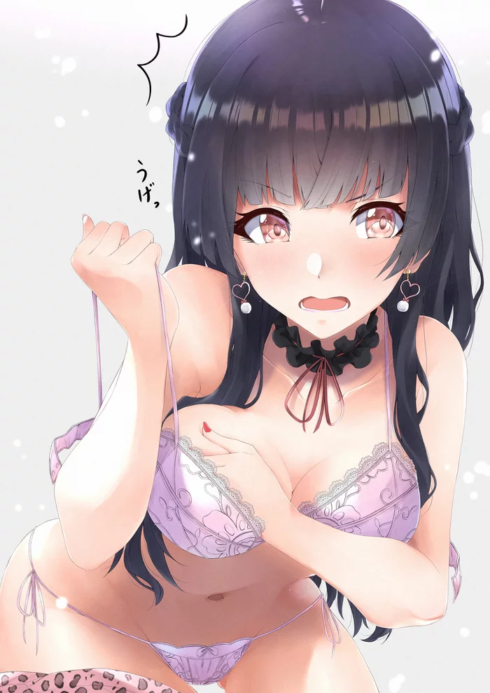 Fuyuko Mayuzumi - NSFW, Anime, Art, Anime art, Hand-drawn erotica, Idolmaster shiny colors, Mayuzumi fuyuko, Underwear, Breast