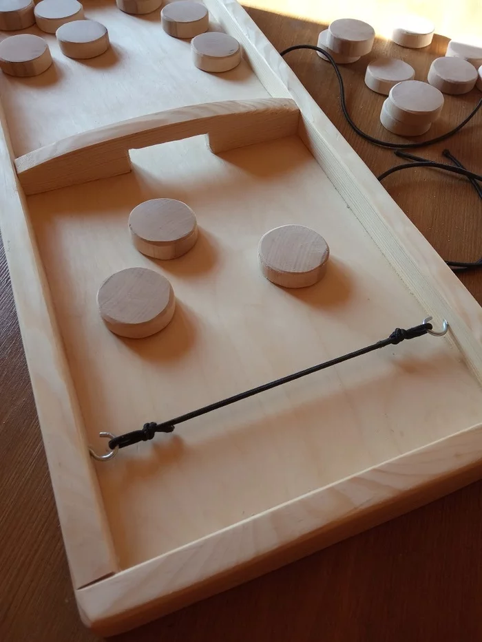 DIY SlingPuck - My, Games, Diy game, Board games, Video, Longpost