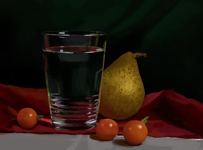 Still life in CG - My, Comments on Peekaboo, Still life, Photoshop master, Digital drawing