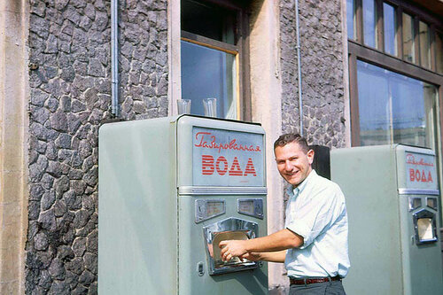 Soviet automatic machines with gas water - the USSR, Soda machine, Retro, Retrospective, Vending machine, Nostalgia, Old photo, Longpost