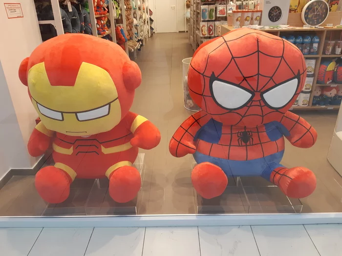 Iron Baby and Baby Man - My, Like a Boss, Marvel, Soft toy, Spiderman, iron Man, The photo