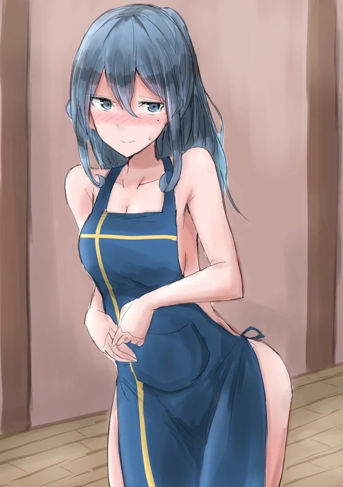 Gotland (художник: Kamaboko903) - NSFW, Kantai Collection, Аниме, Anime Art, Gotland, Naked apron