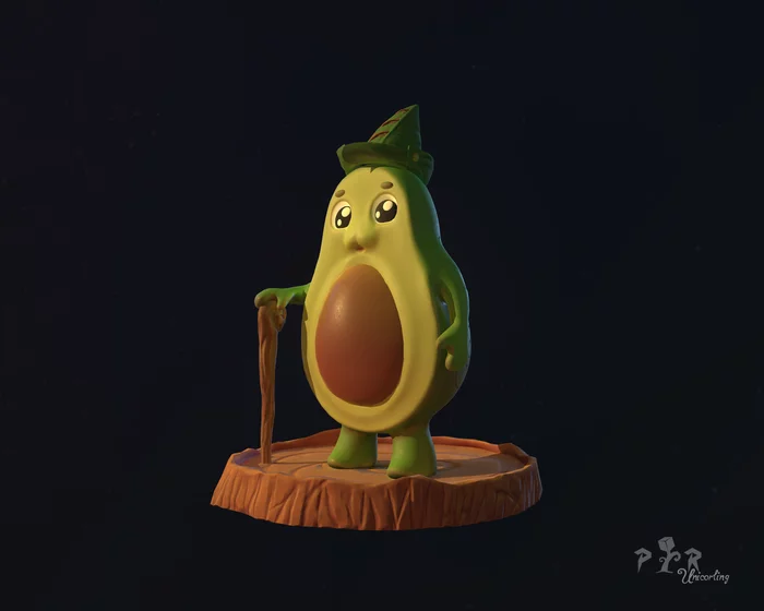 Avocado - My, 3D, Avocado, Characters (edit), Longpost