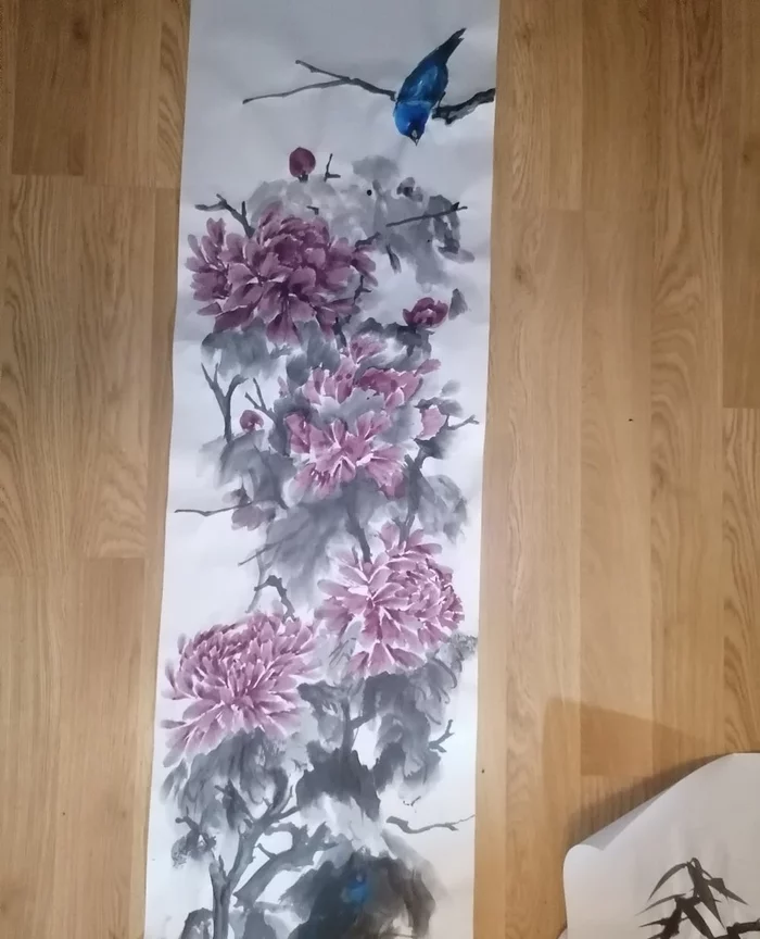 Peonies. Chinese art - My, Gohua, Chinese art, Drawing