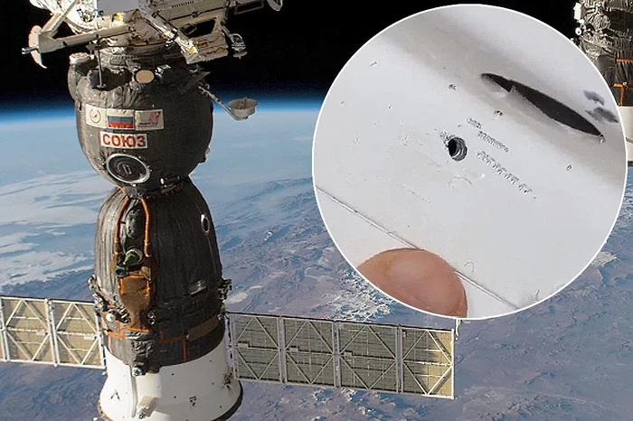 A method for fixing a hole in the Soyuz's skin using glue and a napkin has been officially patented - Russia, Space, ISS, Patent, TV channel Zvezda, Union