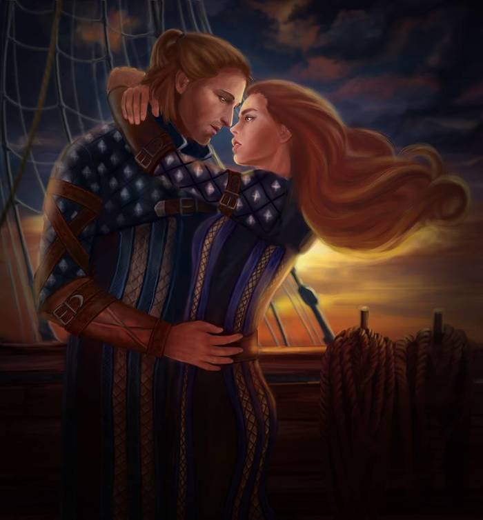 Anders and Eloisa Cousland - Dragon Age, Серый страж, Андерс, Рисунок