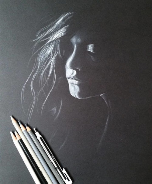 When creating portraits of women, the artist plays with light, shadows and silhouettes - Creation, Art, Portrait, Longpost, Girls