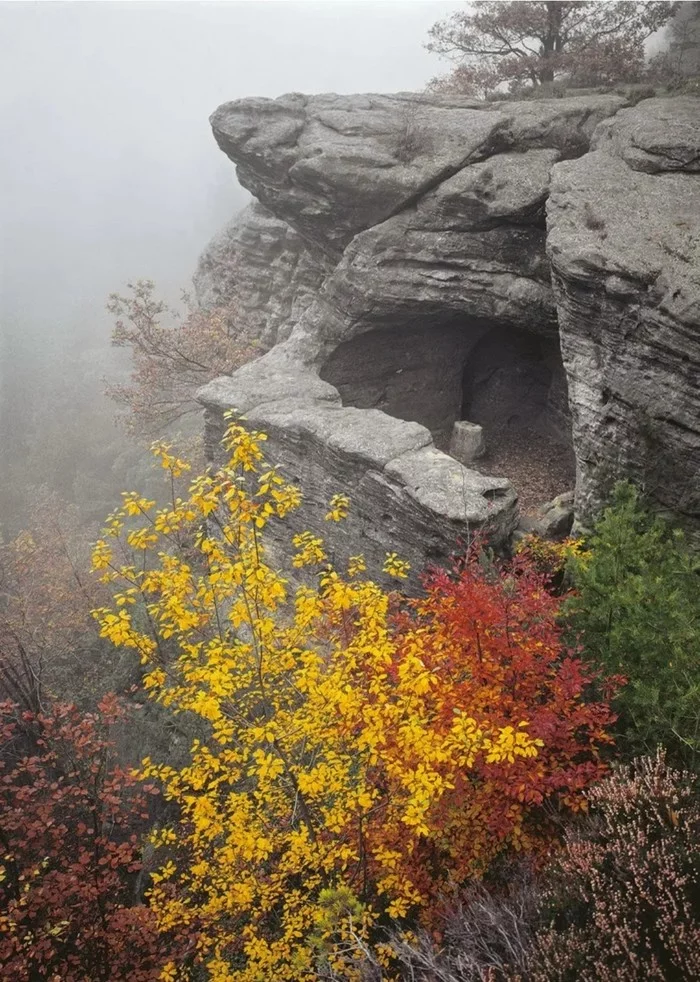 As children, we dreamed of a headquarters like this. And so that no one knows about him) - The mountains, Caves, Shelter, Nature, Autumn