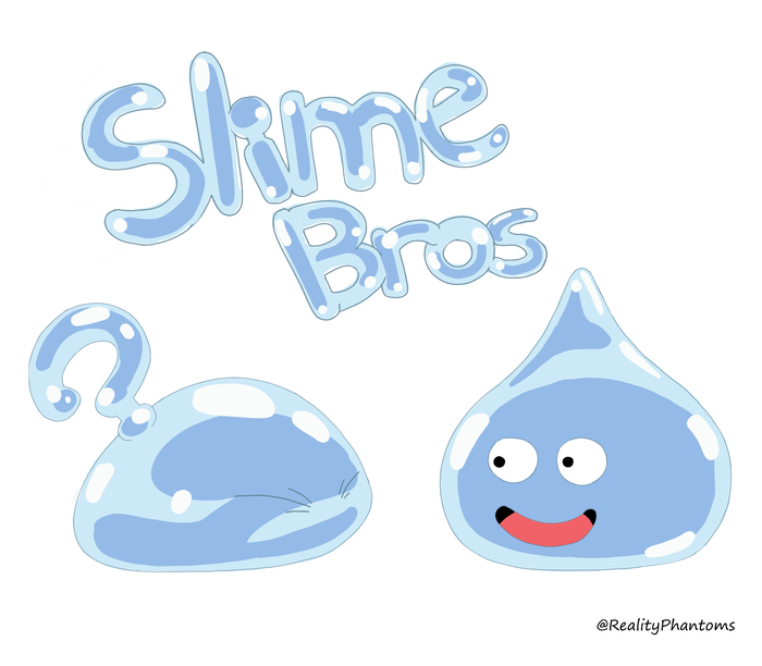 Slime Brothers , Dragon Quest, Anime Art, Slime