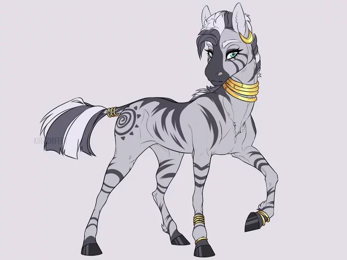 Striped horse with rings - My little pony, Zecora, MLP Zebra